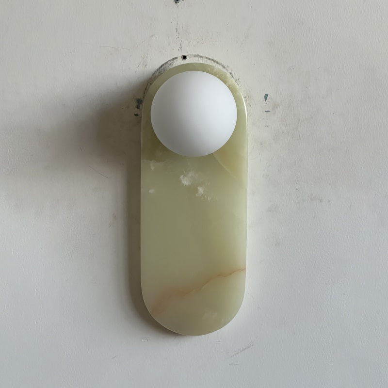 Syraeia Modern Minimalist Marble Jade Wall Lamp - Lamp Copper