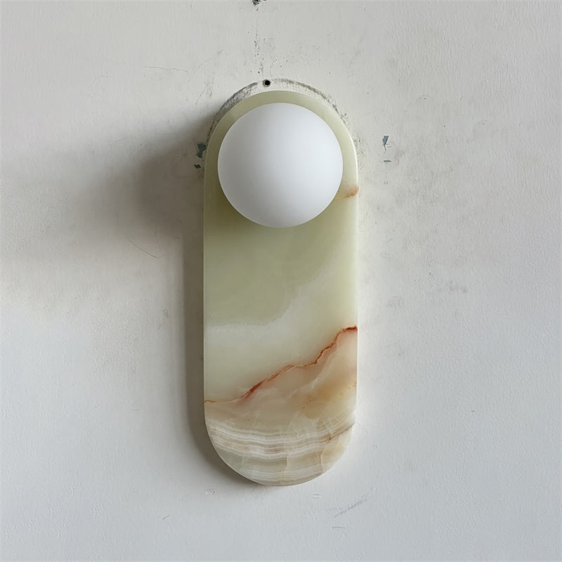 Syraeia Modern Minimalist Marble Jade Wall Lamp - Lamp Copper