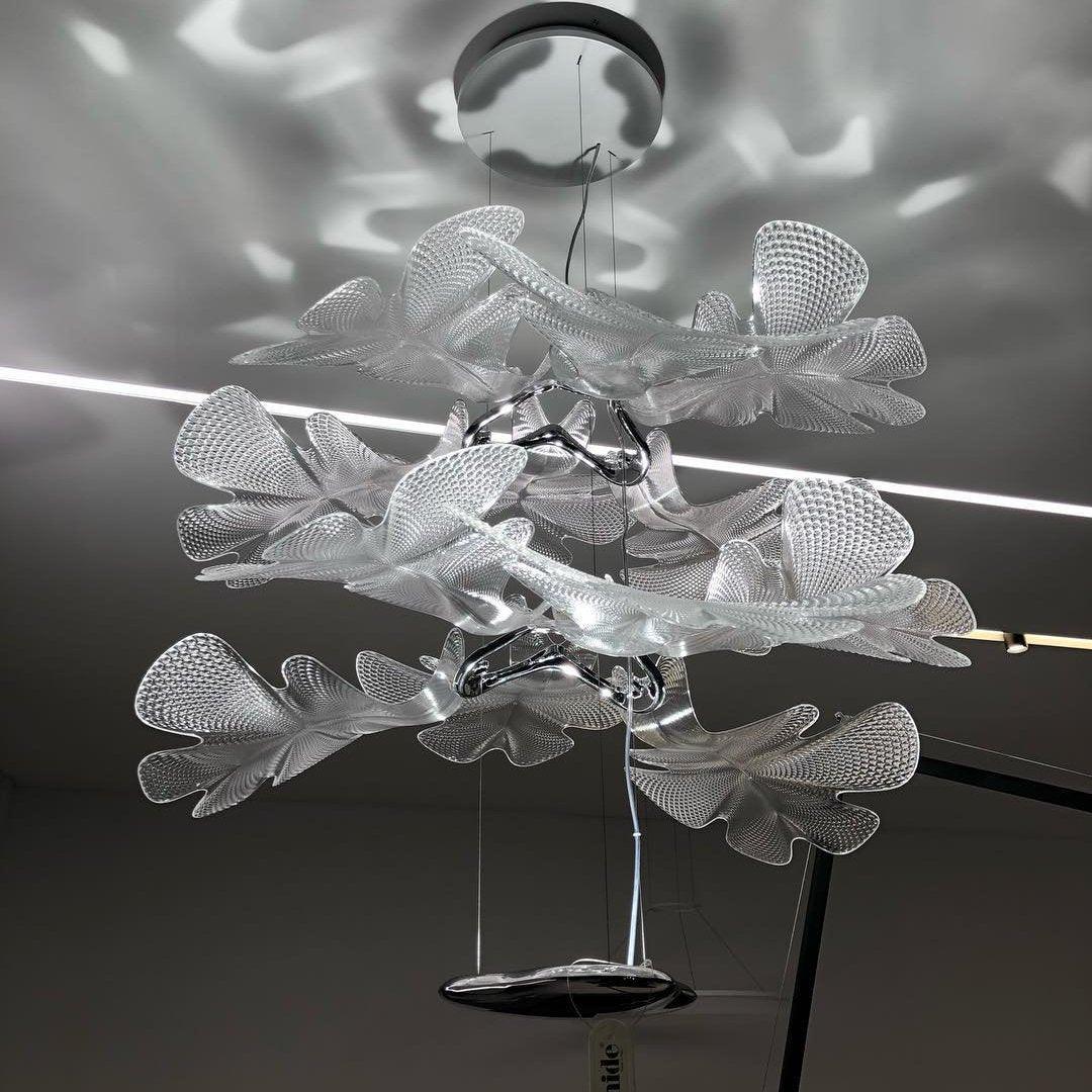 Solara Chandelier Suspension Clear Leaf - Letslighting