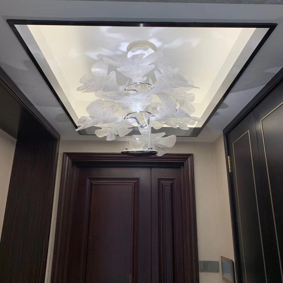 Solara Chandelier Suspension Clear Leaf - Letslighting