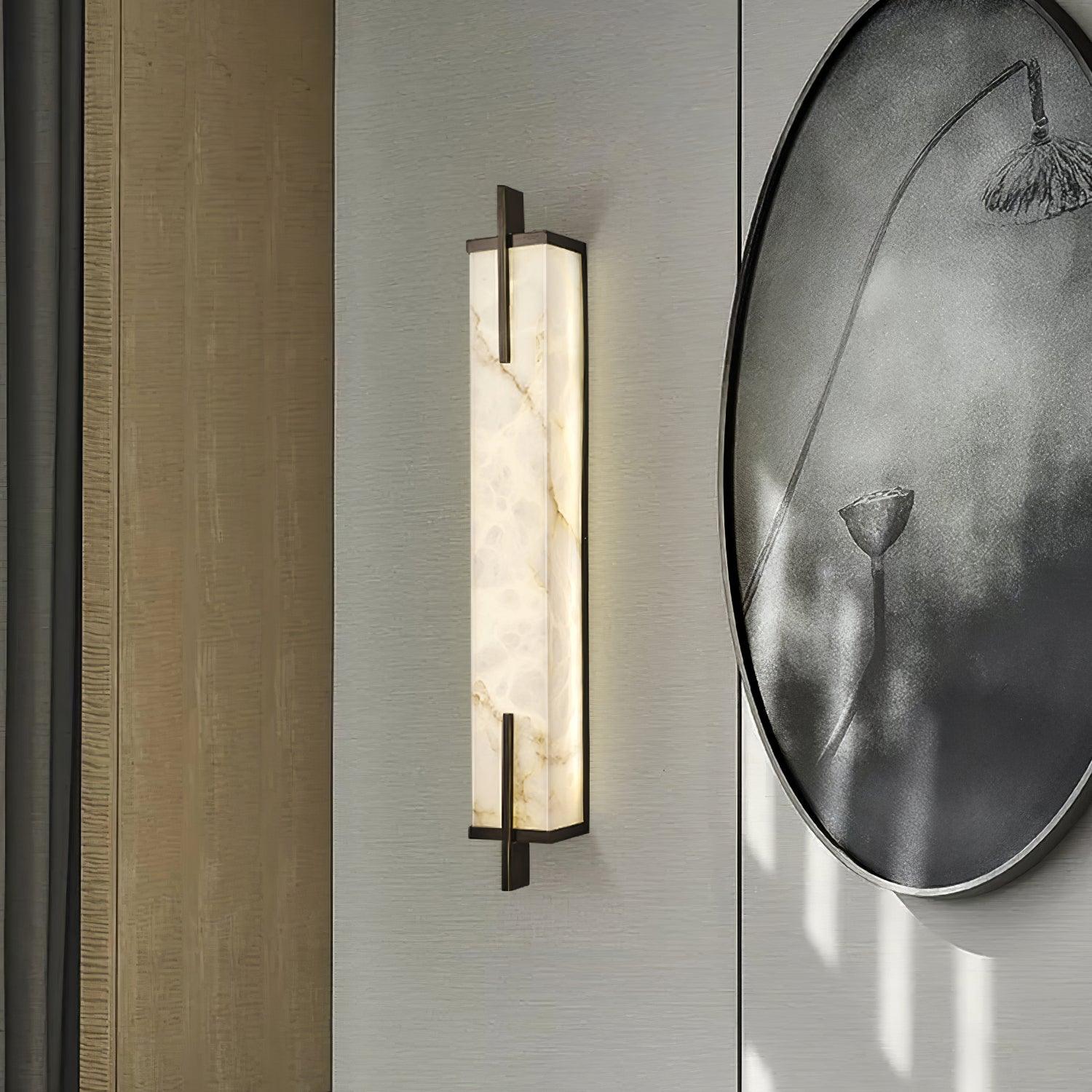 Aurcarir Rectangular Alabaster Wall Light - Letslighting