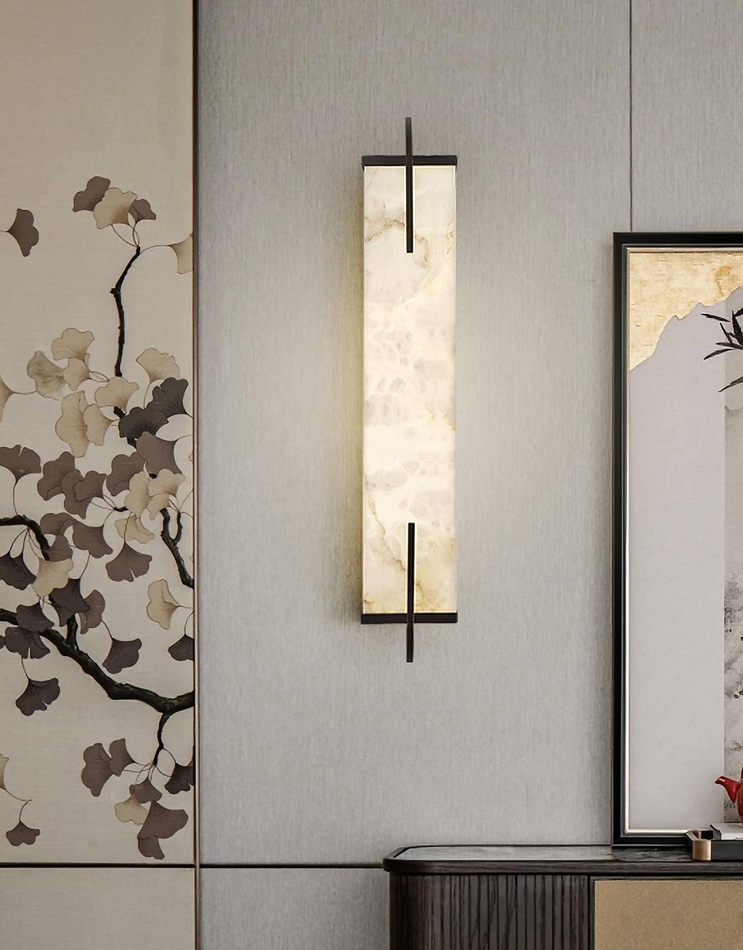 Aurcarir Rectangular Alabaster Wall Light - Letslighting