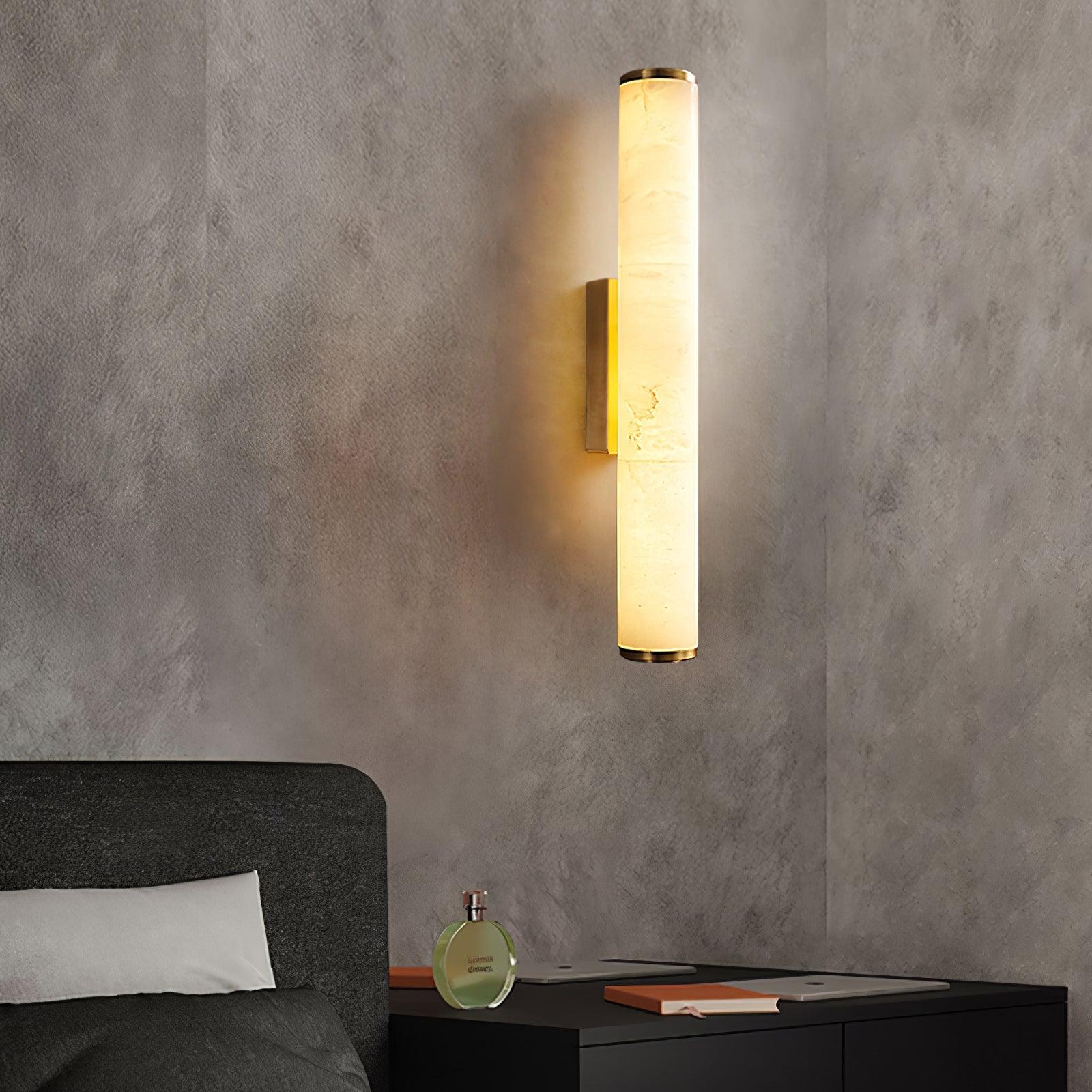 Nyvynor Rectangular Alabaster Wall Light - Letslighting