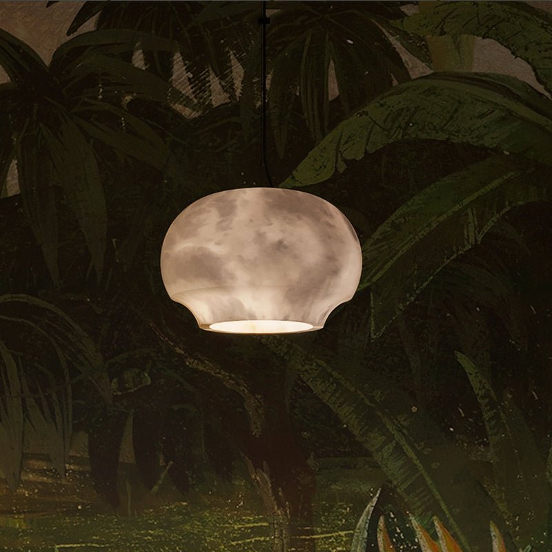 Thalia Minimalist Alabaster Pendant Light - Letslighting