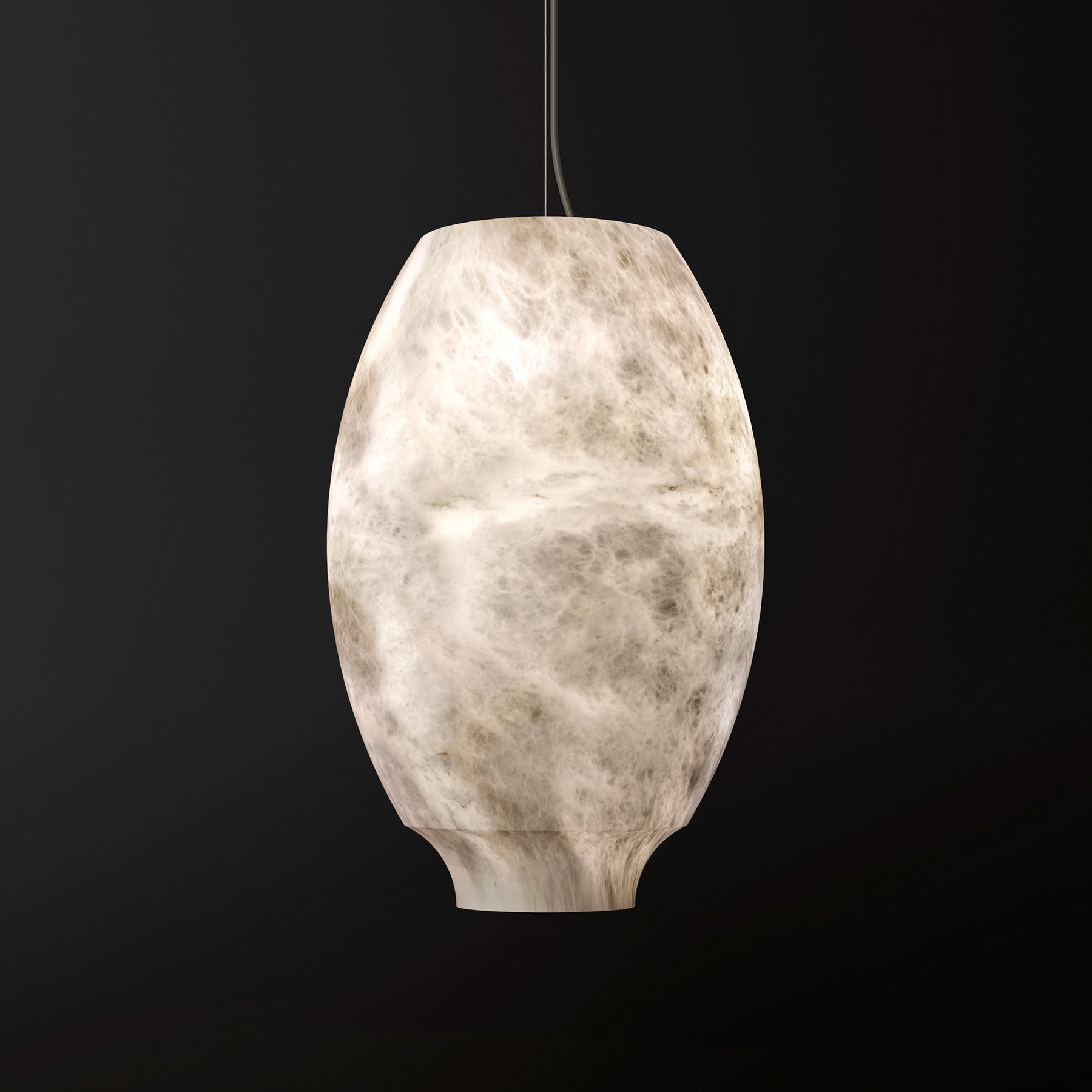 Thalia Minimalist Alabaster Pendant Light - Letslighting