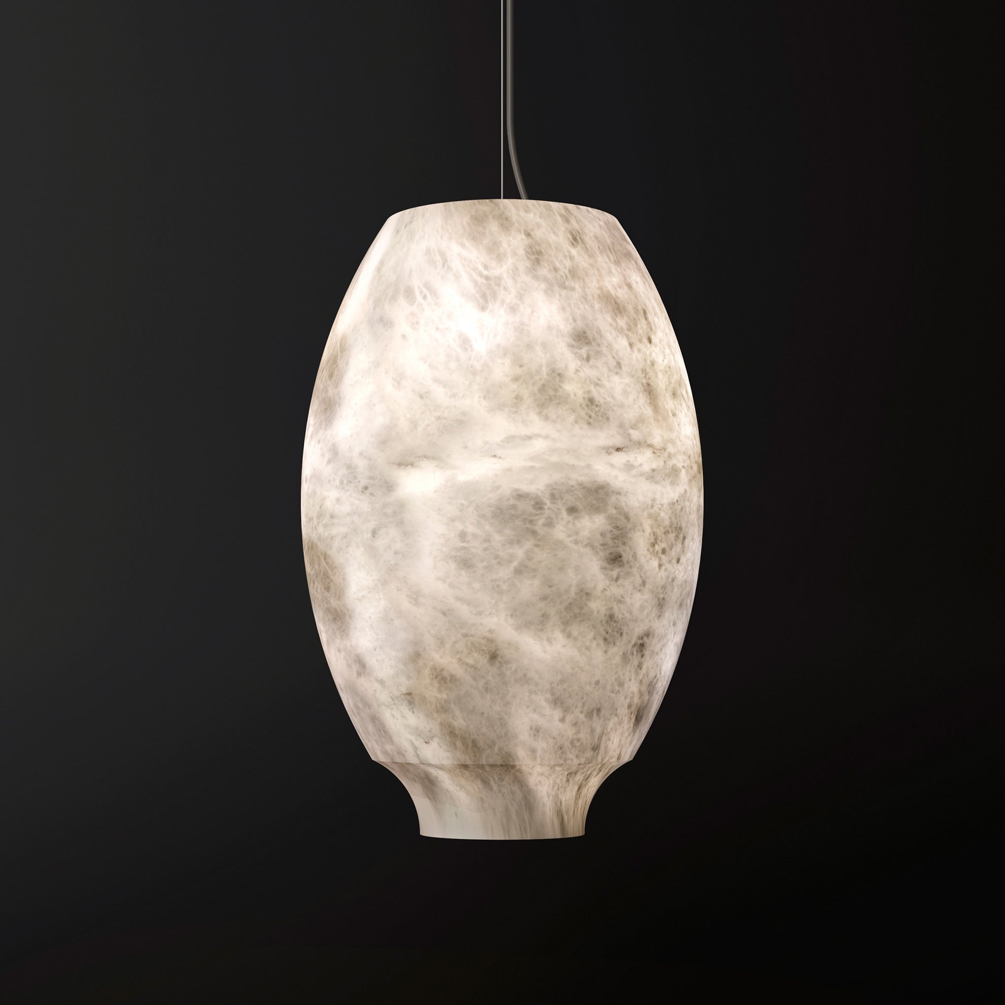 Thalia Minimalist Alabaster Pendant Light - Letslighting