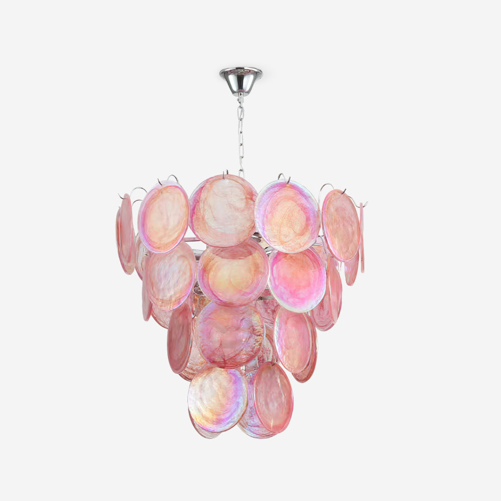 Camisa Chandelier Murano Glass Disc Layers - Letslighting