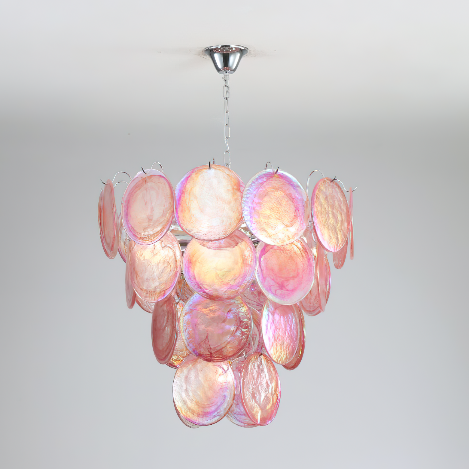 Camisa Chandelier Murano Glass Disc Layers - Letslighting