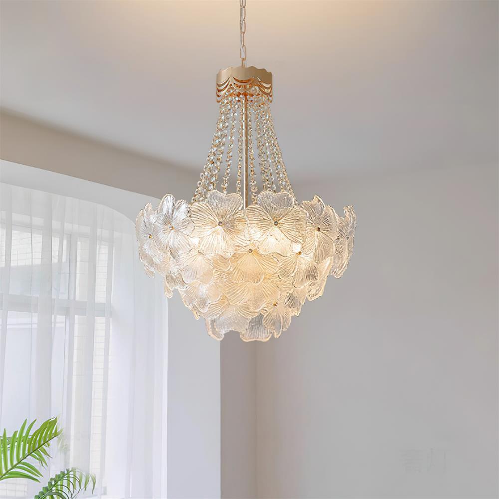 Campina Chandelier Crystal Flower Tiered - Letslighting