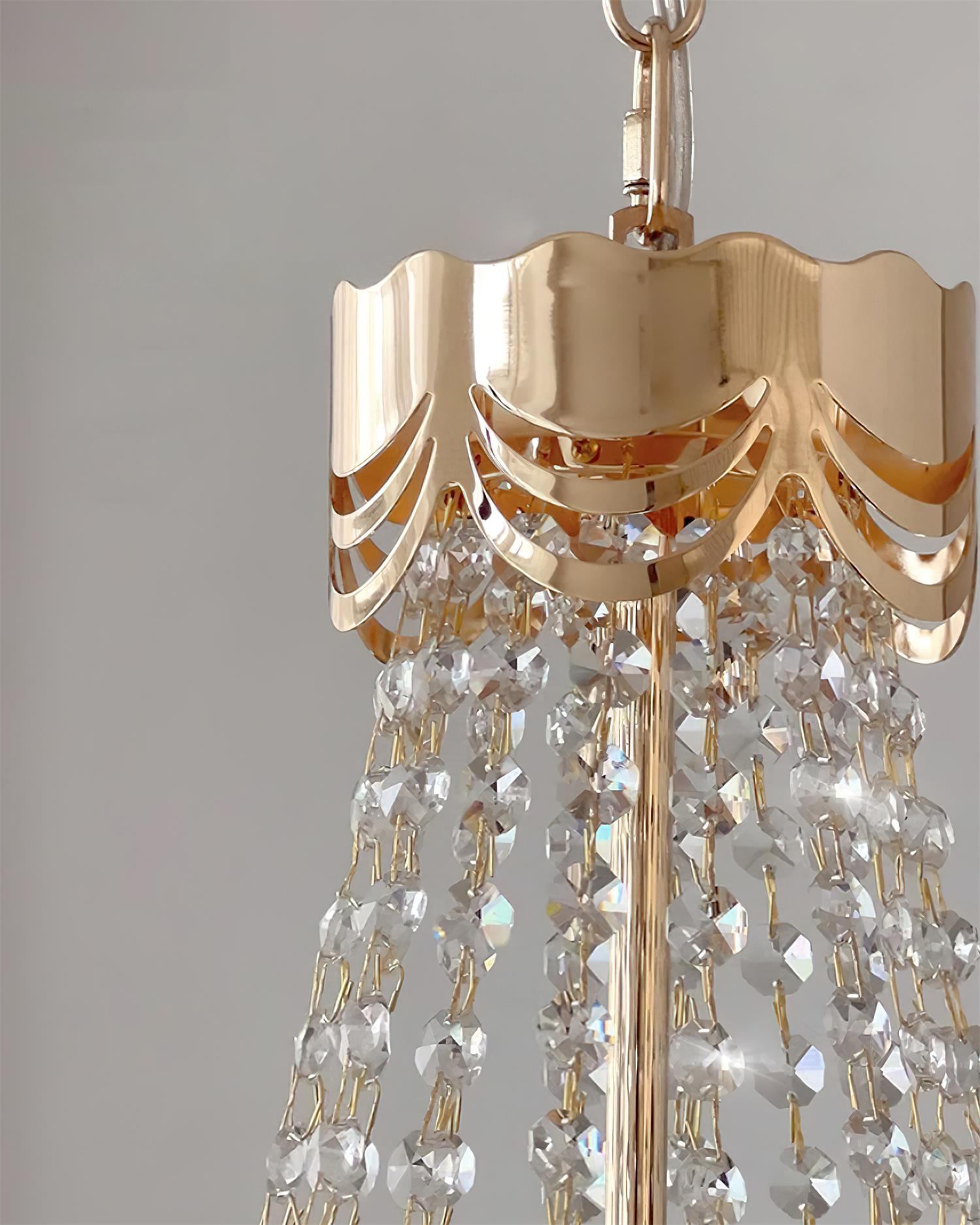 Campina Chandelier Crystal Flower Tiered - Letslighting