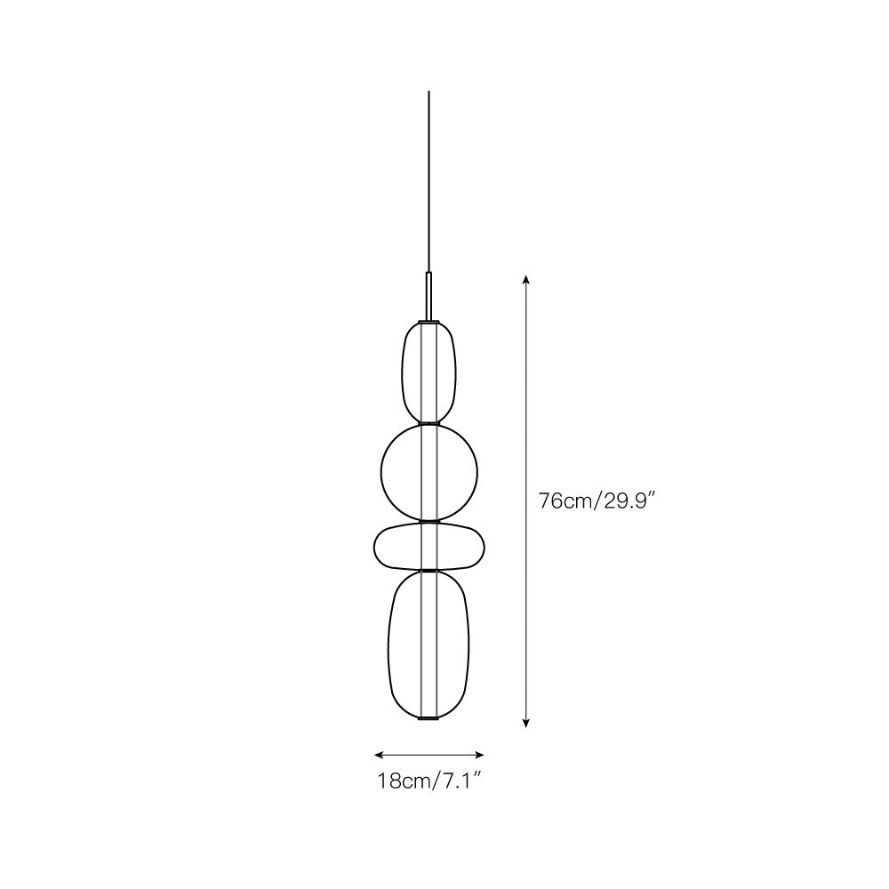 Zodore Premium Art Stained Glass Pendant Lamp - Lamp Copper