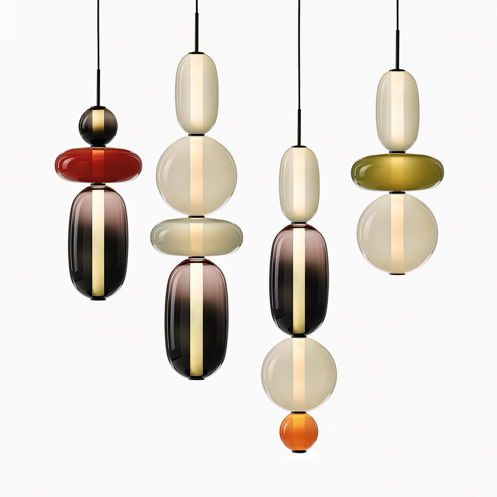 Candied Glass Combo Pendant Light - Blowlighting