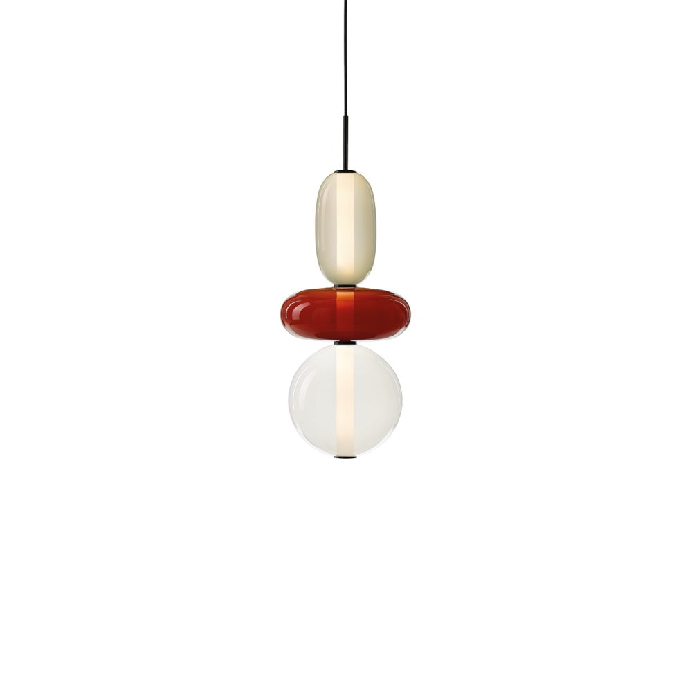 Zodore Premium Art Stained Glass Pendant Lamp - Lamp Copper