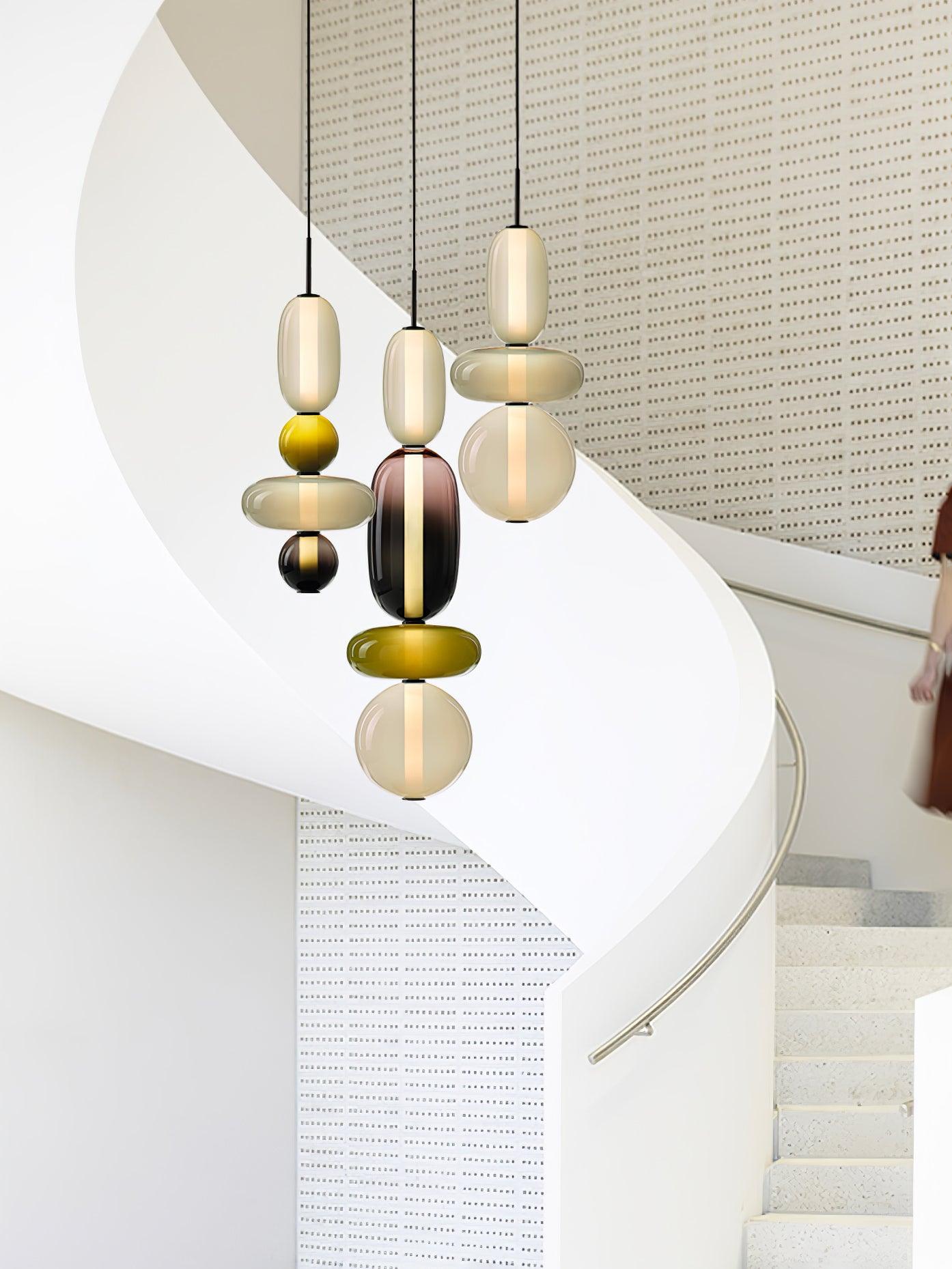 Candied Glass Combo Pendant Light - Blowlighting