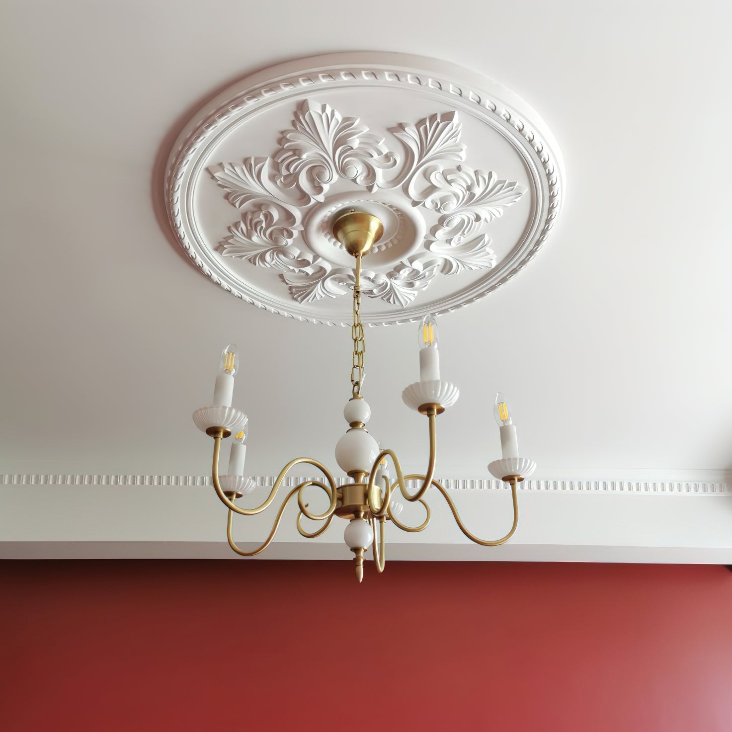 Carlita Chandelier Gold Curved Candle Arms - Letslighting