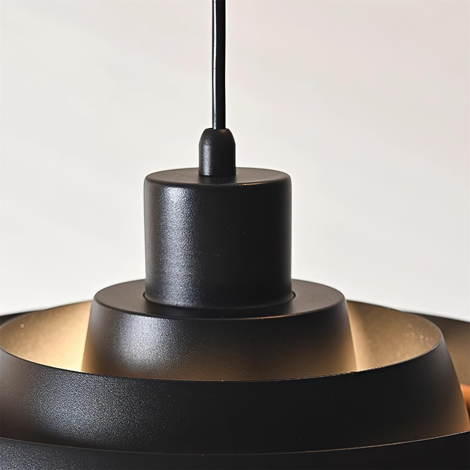 Pendant Lamp Rustic & Wood with Layered Shade Modern - Letslighting