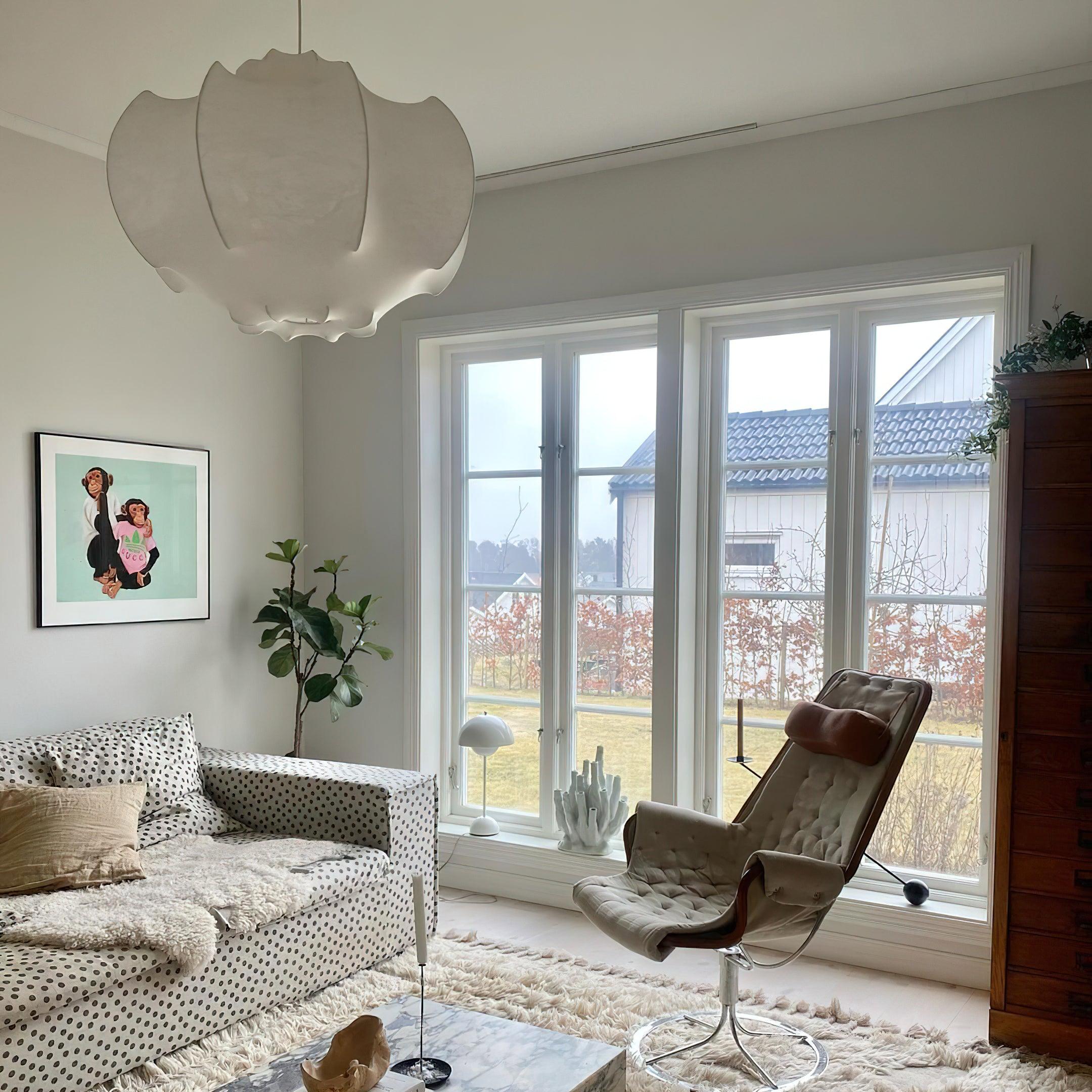 Skapa Pendant Lamp Soft Curved Pleated Shape - Letslighting