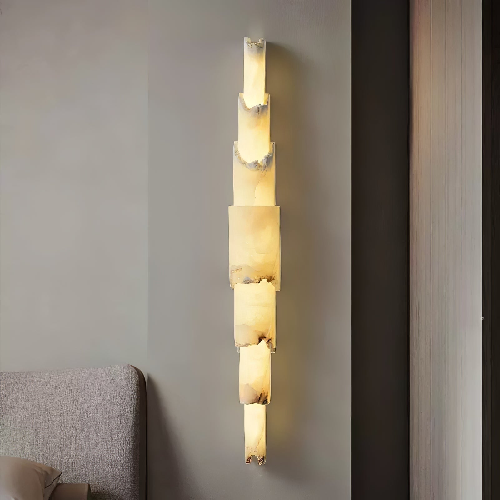 Elara Multi-layer Alabaster Wall Light - Letslighting