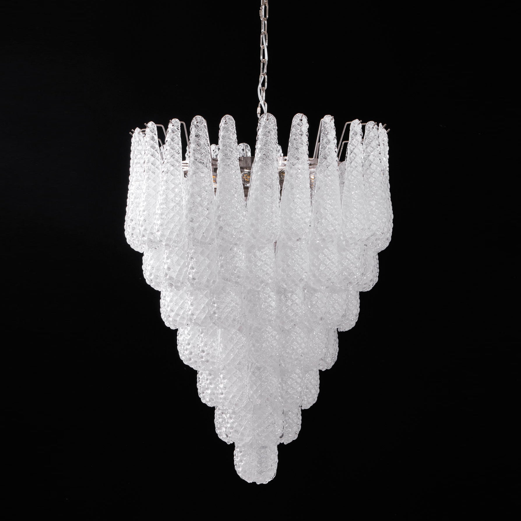 Case Chandelier Glass Droplet Cascade - Letslighting