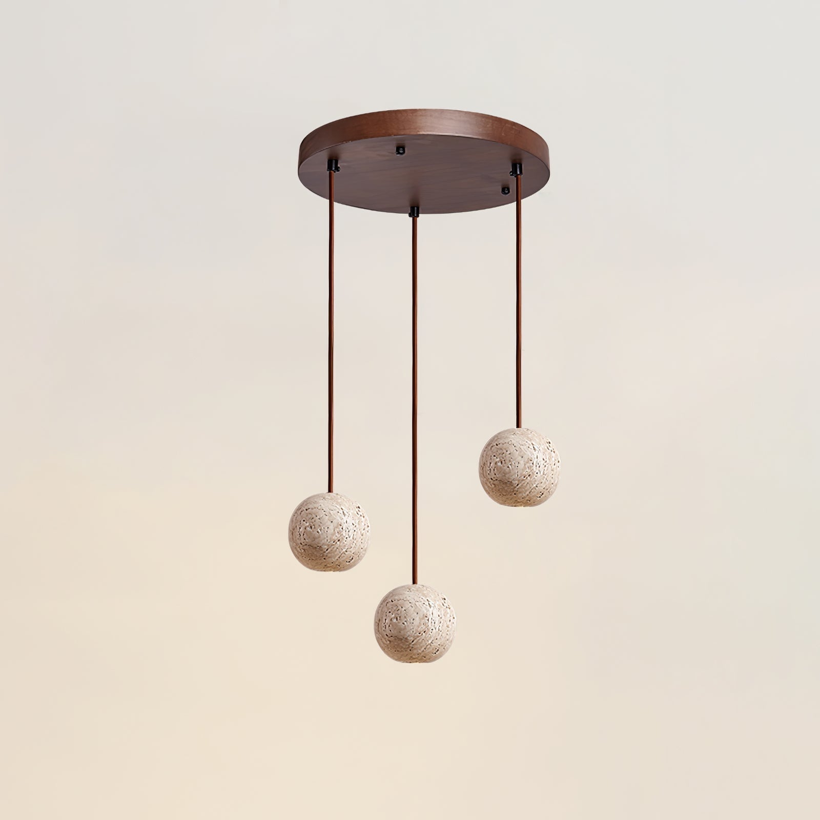 Trio Travertine Pendant Light - Letslighting