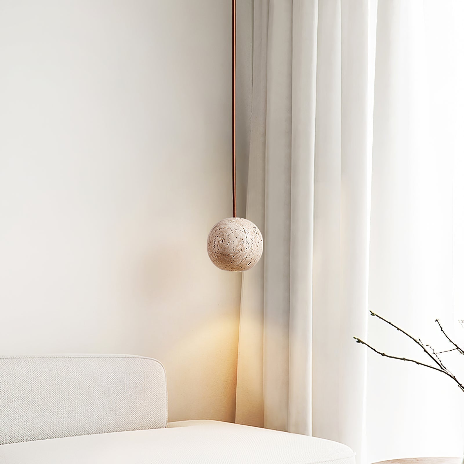 Trio Travertine Pendant Light - Letslighting
