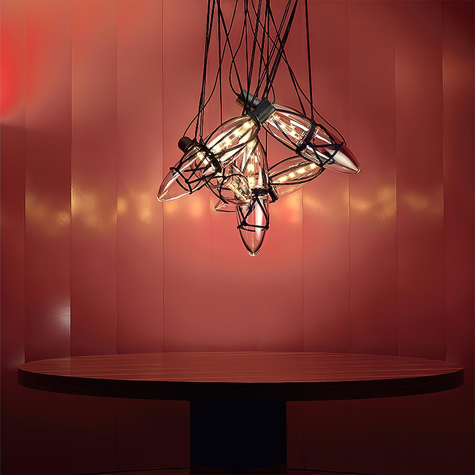 Castaway Bottle Glass Pendant Lamp - Blowlighting