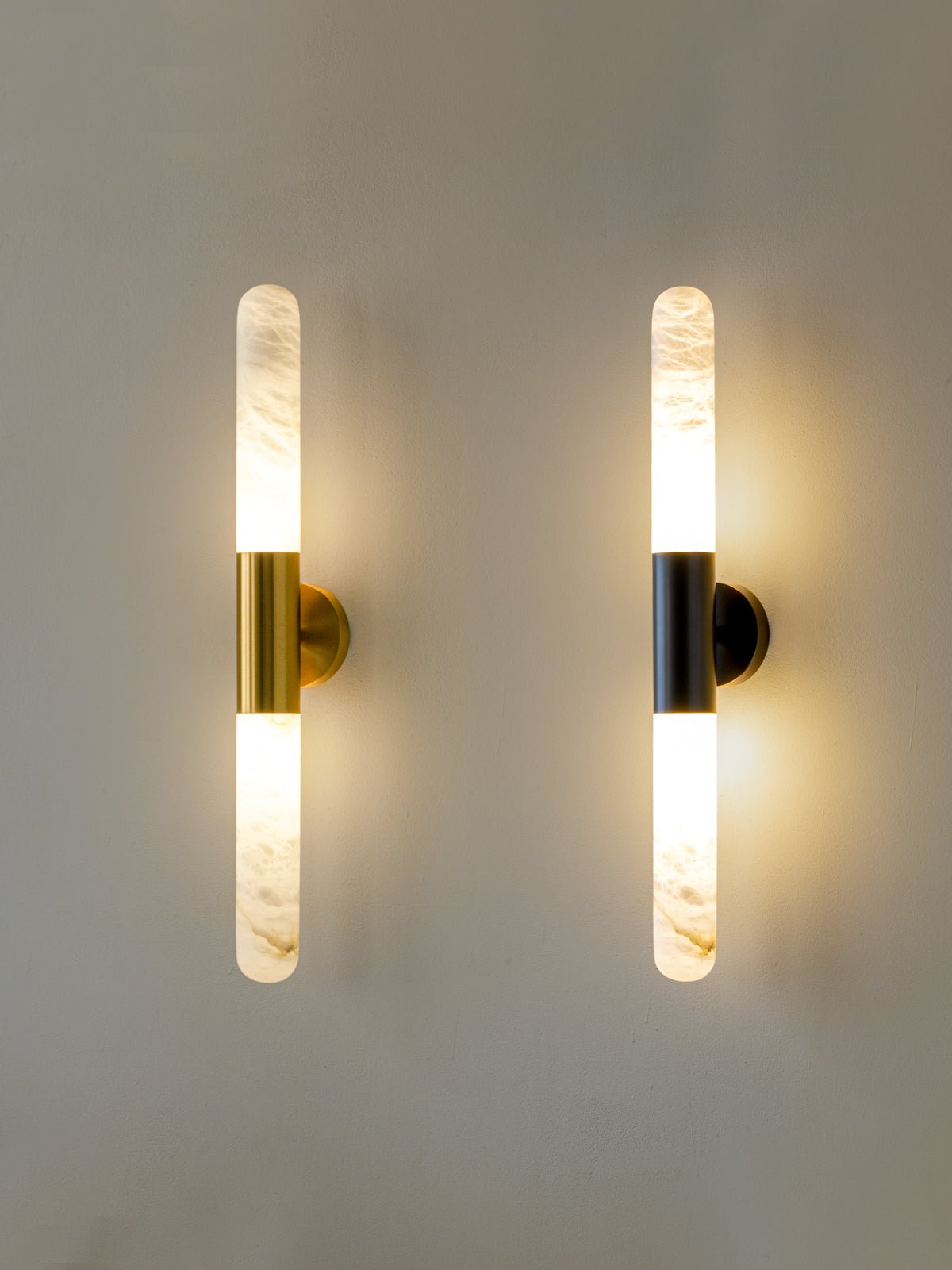Evtalos Cylinder Alabaster Wall Light - Letslighting