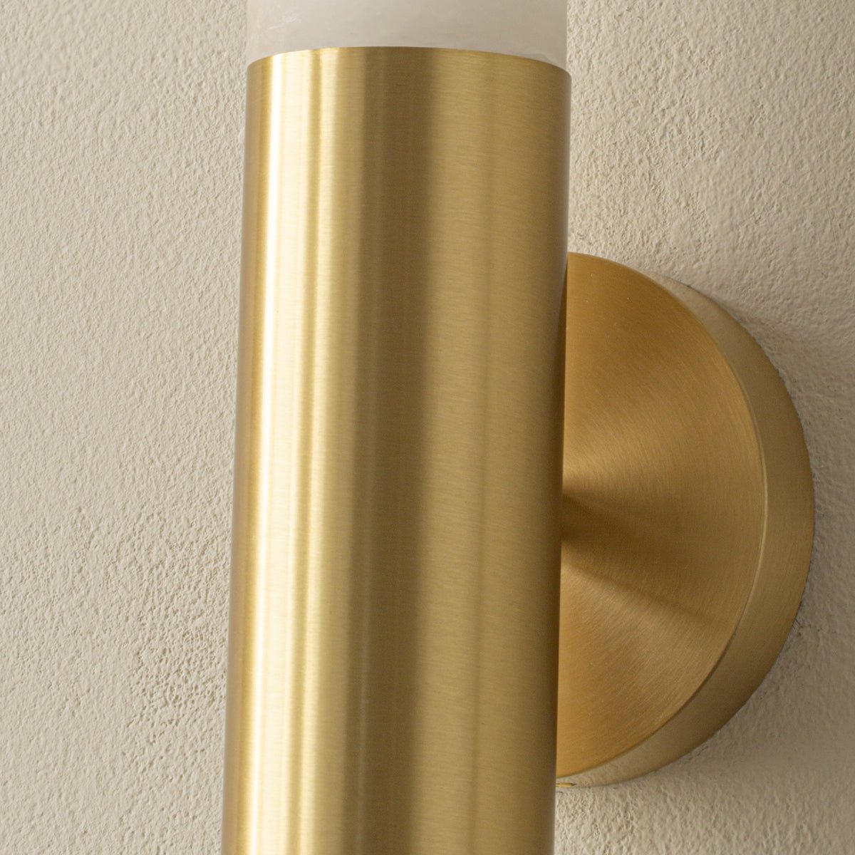 Evtalos Cylinder Alabaster Wall Light - Letslighting