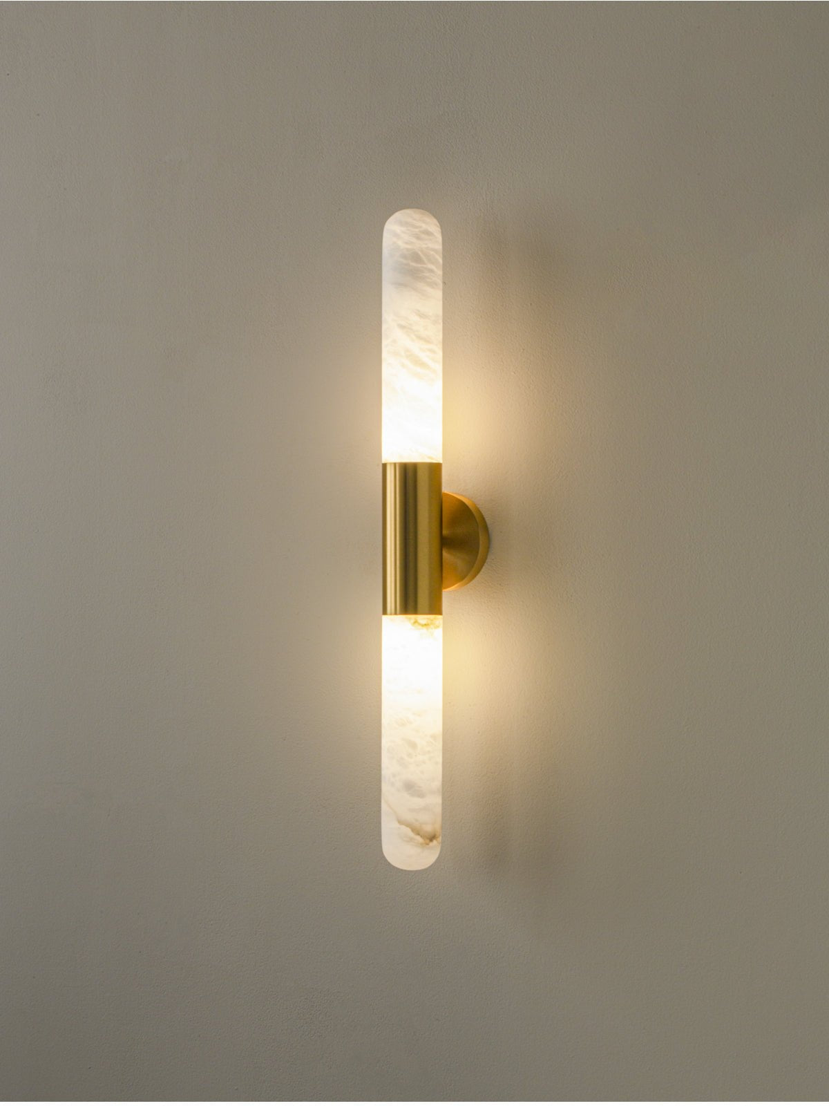 Evtalos Cylinder Alabaster Wall Light - Letslighting