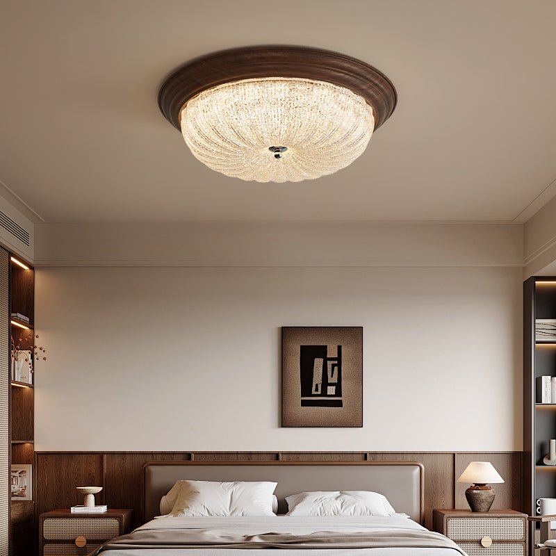 Celestia Walnut Ceiling Light - Blowlighting