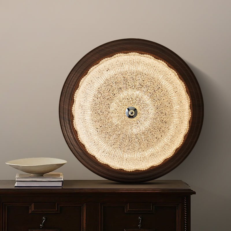 Celestia Walnut Ceiling Light - Blowlighting