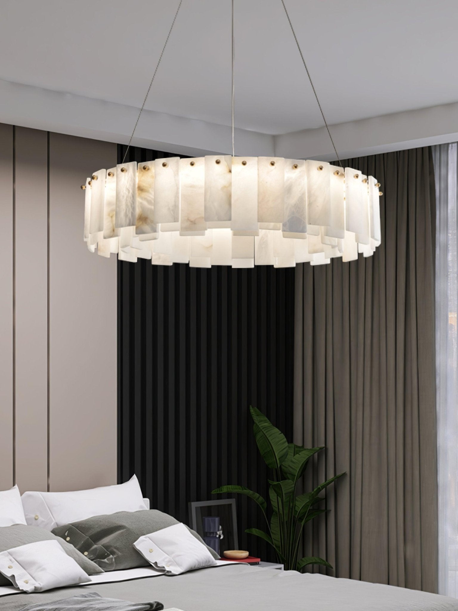 Vodore Alabaster Pendant Light Chandelier - Letslighting