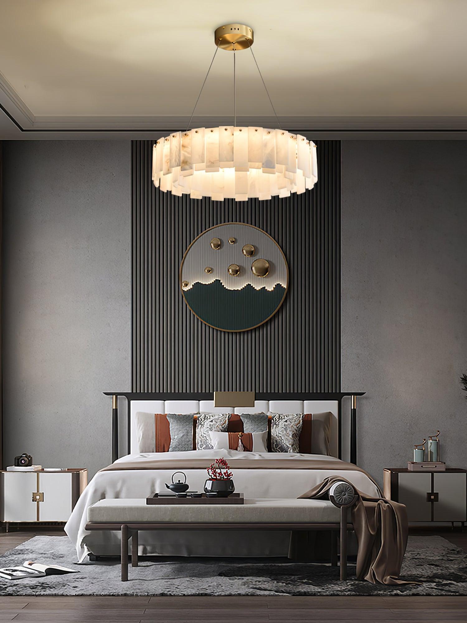 Vodore Alabaster Pendant Light Chandelier - Letslighting