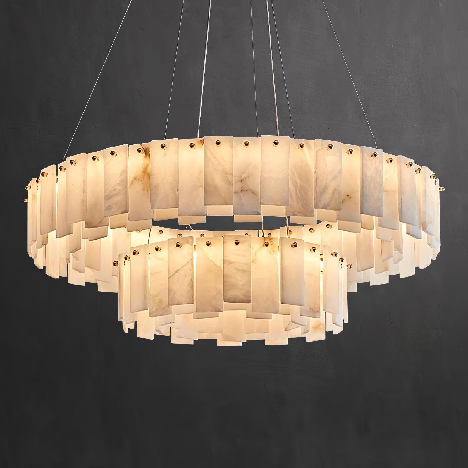 Vodore Alabaster Pendant Light Chandelier - Letslighting