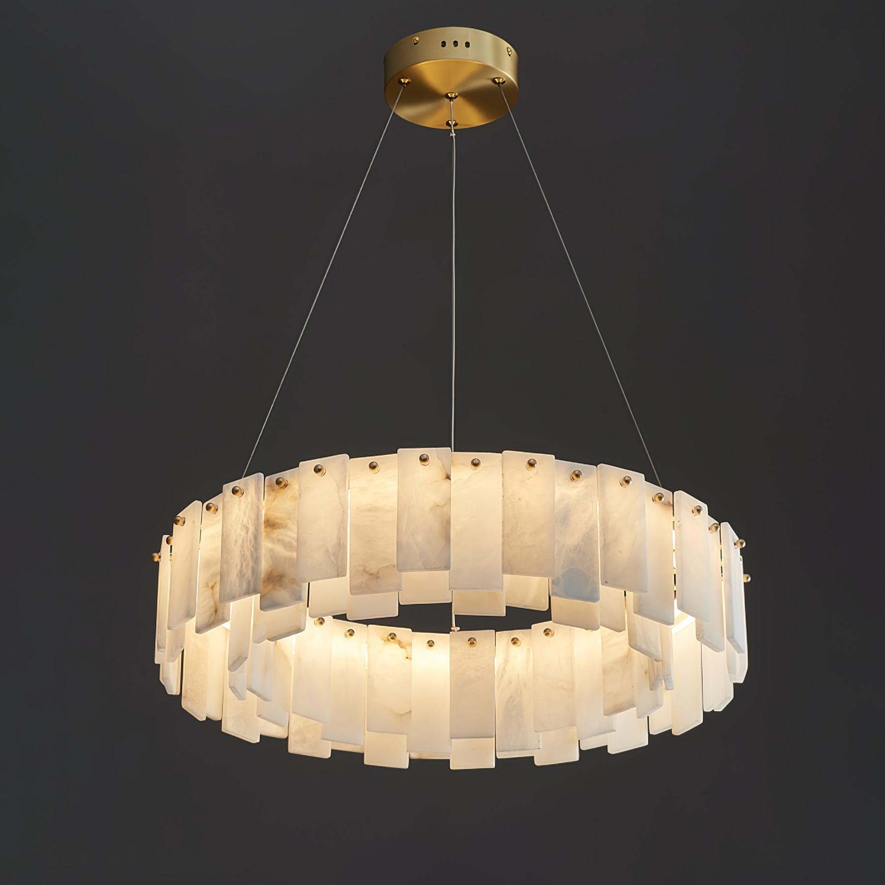 Vodore Alabaster Pendant Light Chandelier - Letslighting