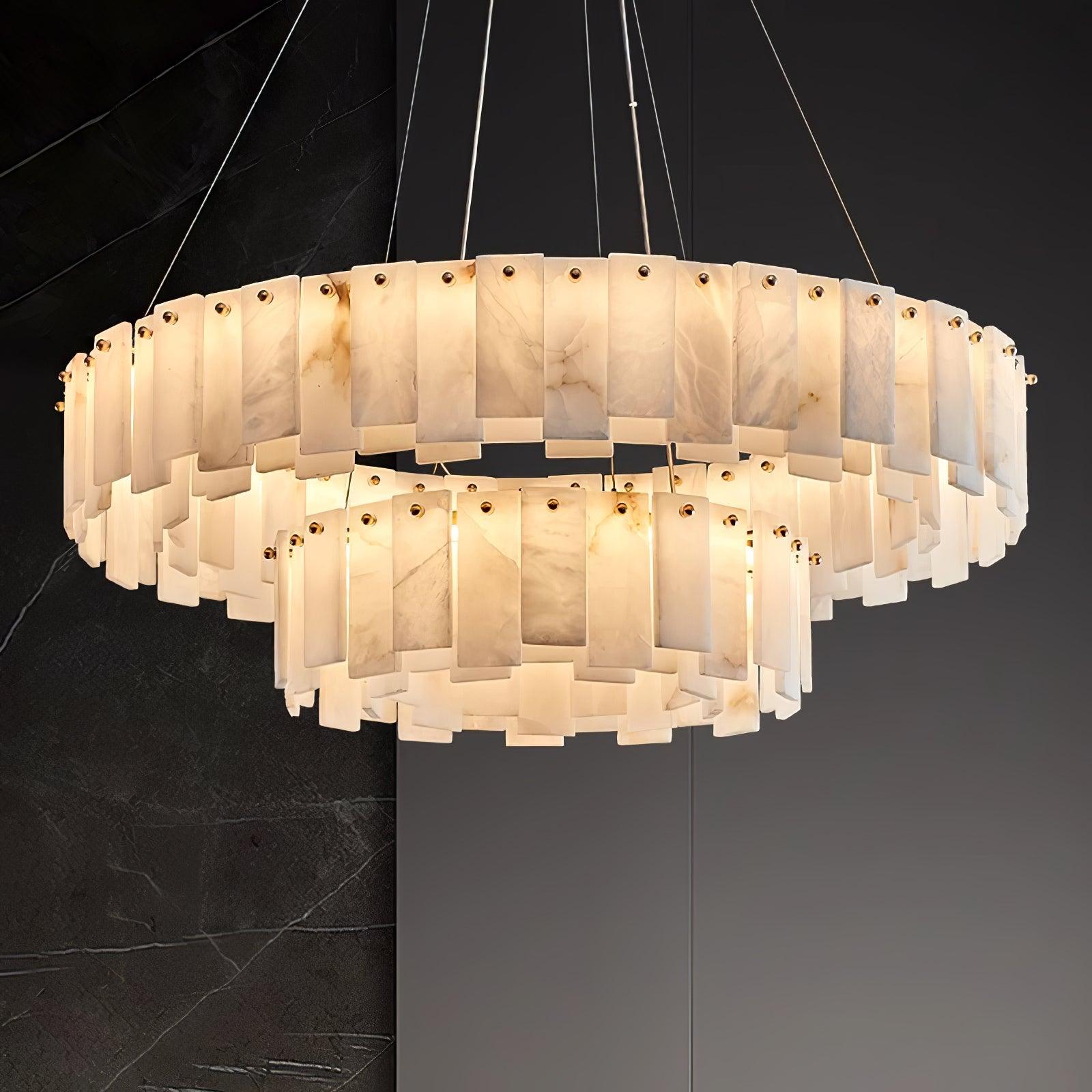 Vodore Alabaster Pendant Light Chandelier - Letslighting