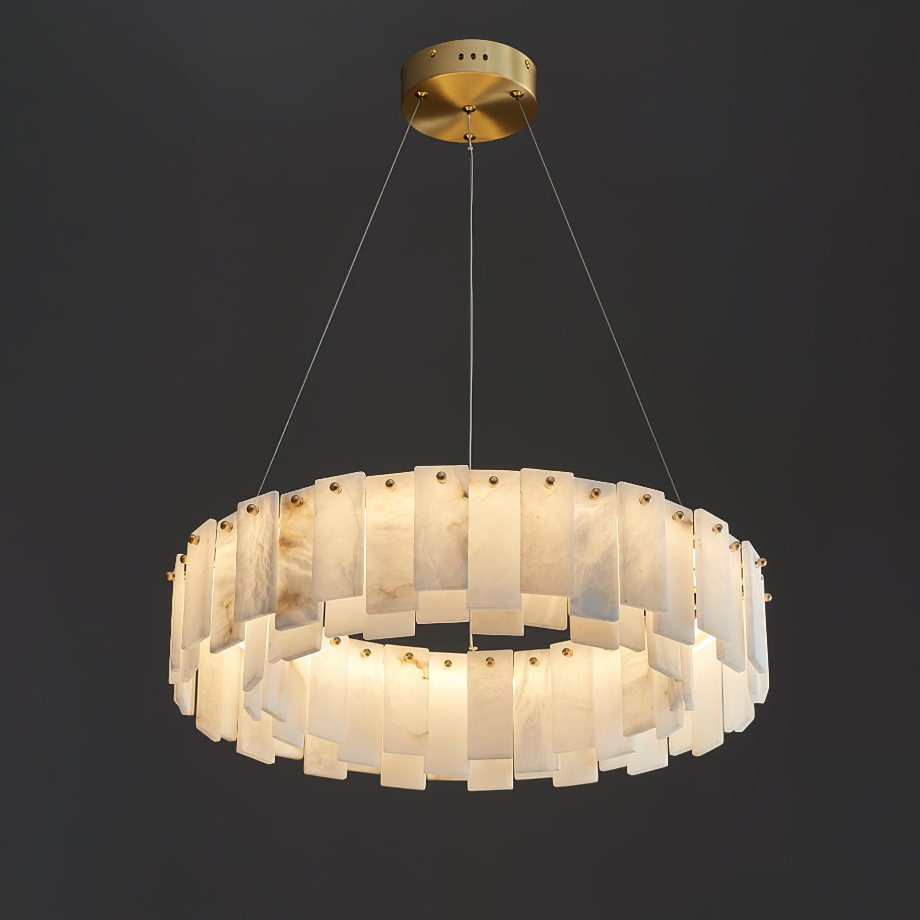 Vodore Alabaster Pendant Light Chandelier - Letslighting