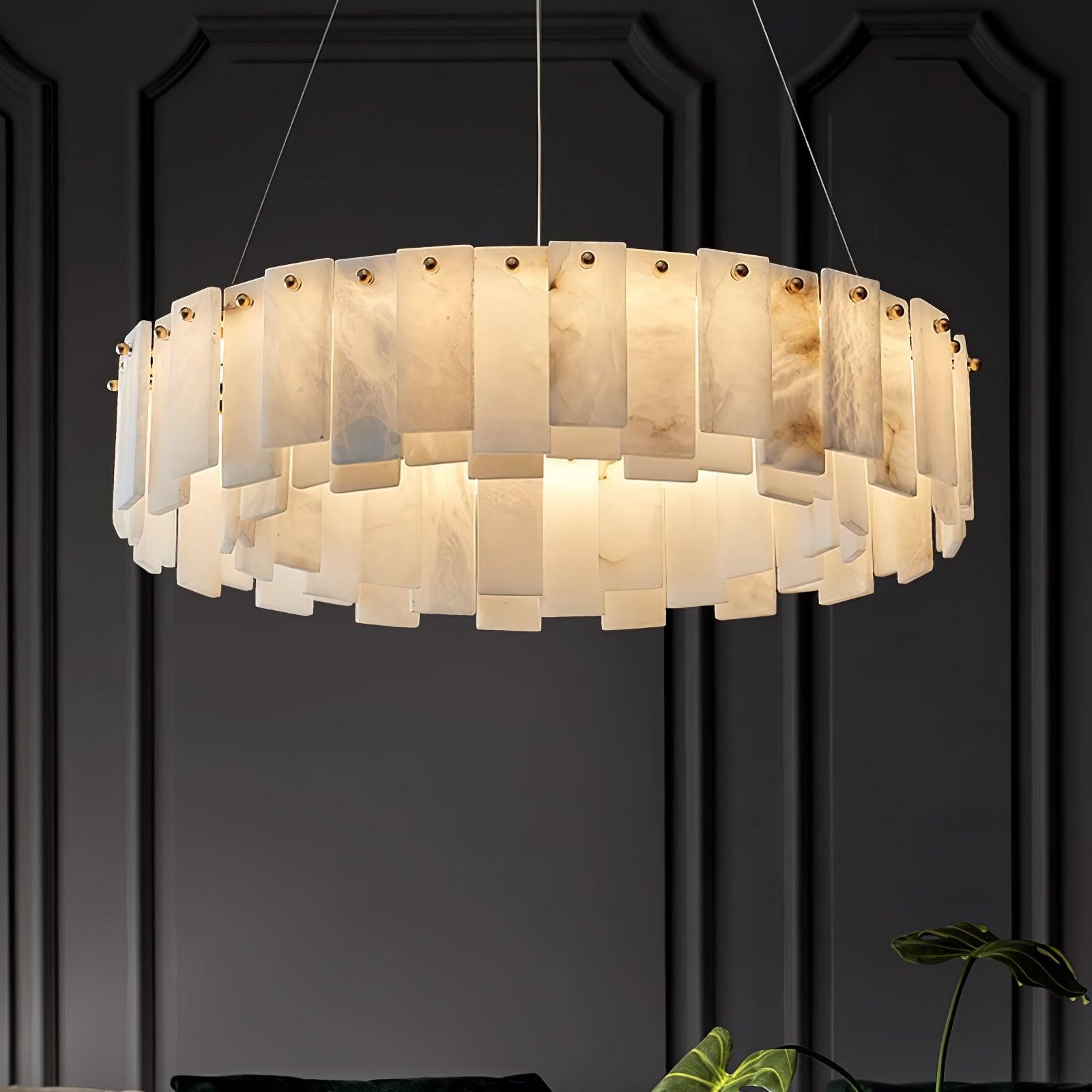 Vodore Alabaster Pendant Light Chandelier - Letslighting