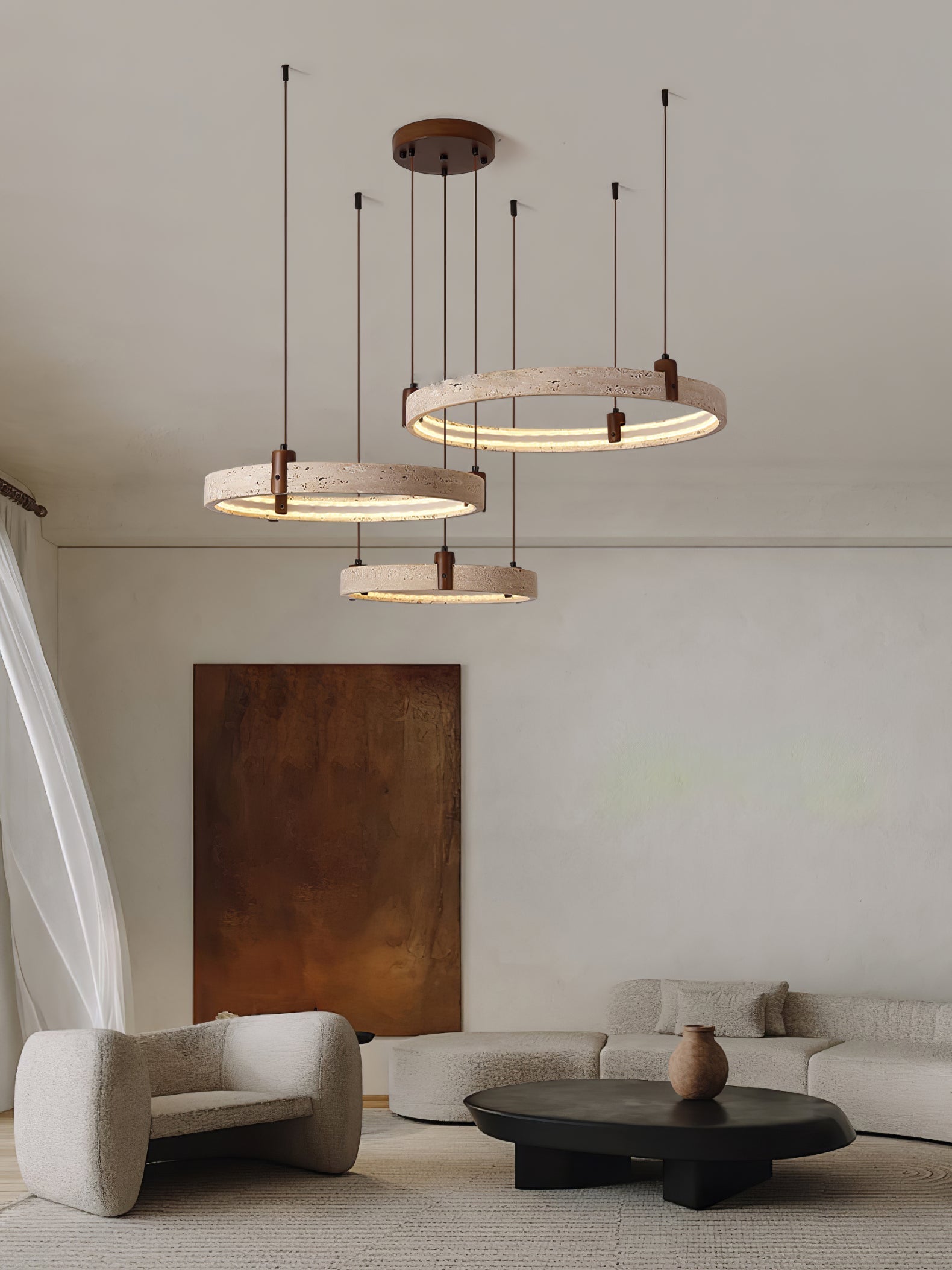Orvinir Travertine Chandelier - Letslighting