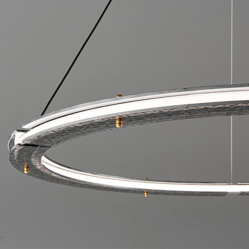 Lunara Dual-Ring Crystal Chandelier - Blowlighting