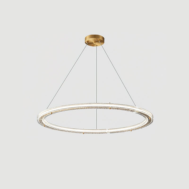 Lunara Dual-Ring Crystal Chandelier - Blowlighting