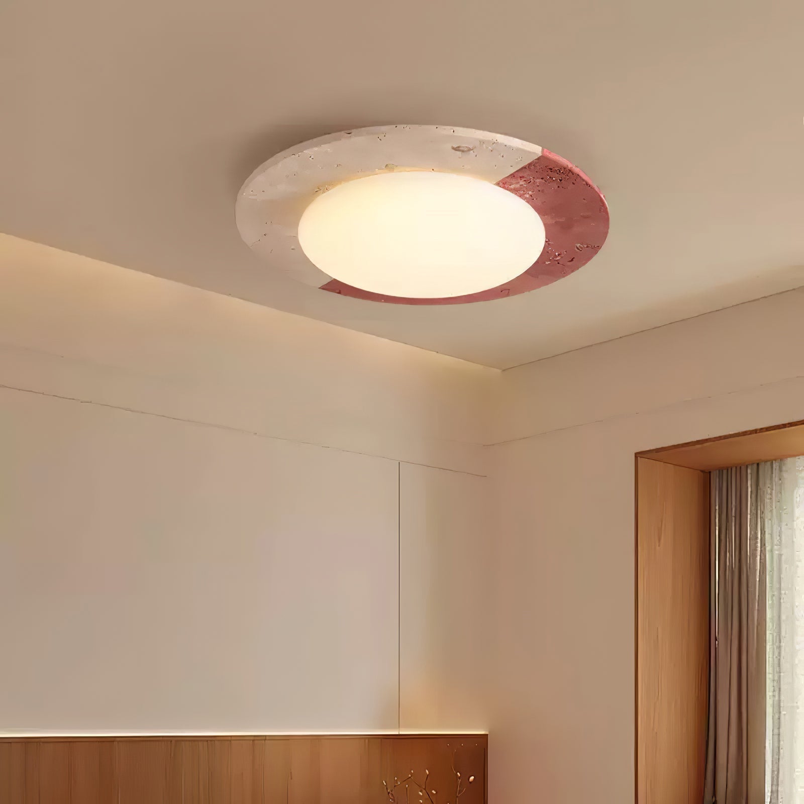 Zeraeos Travertine Ceiling Light - Letslighting