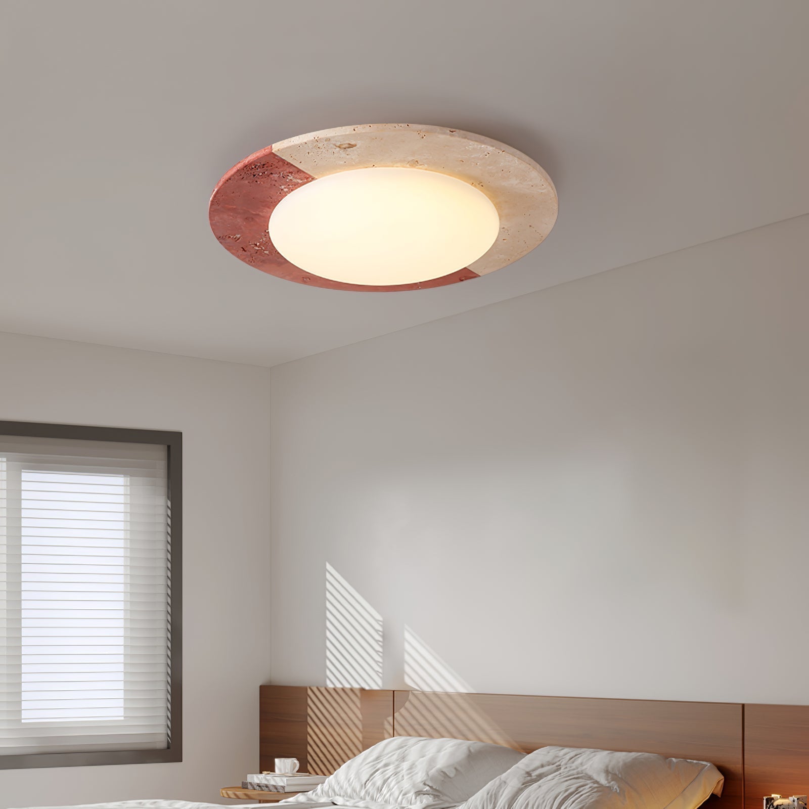 Zeraeos Travertine Ceiling Light - Letslighting
