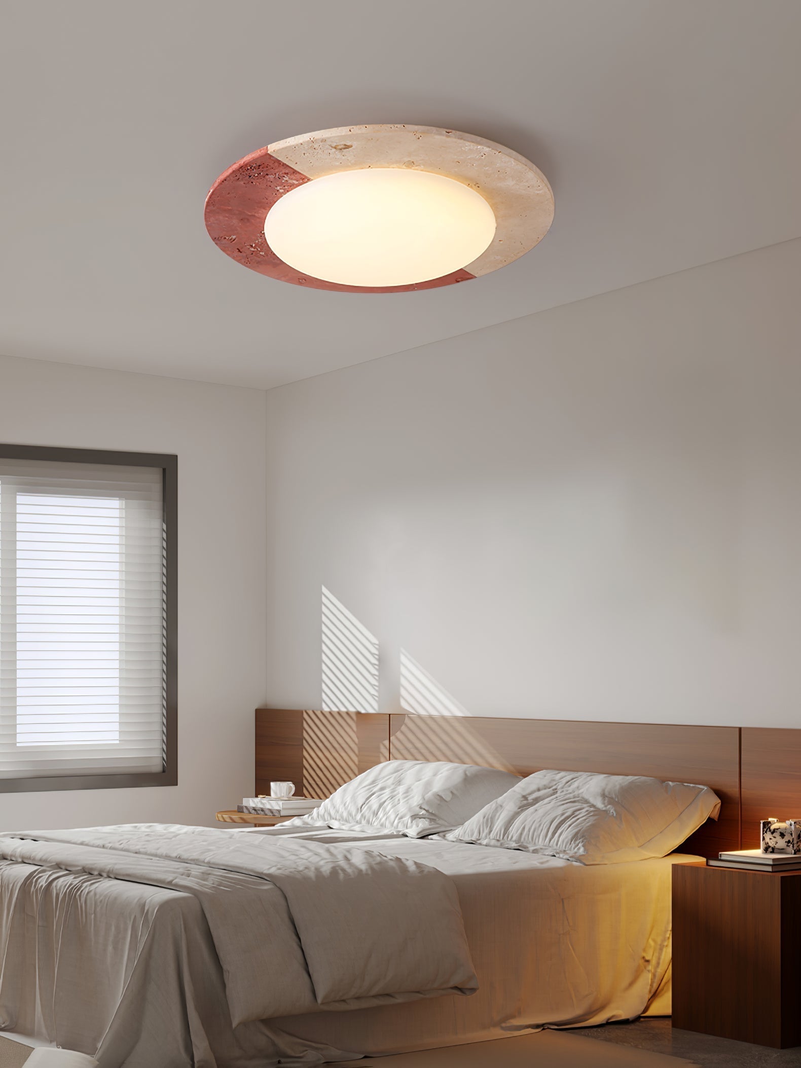 Zeraeos Travertine Ceiling Light - Letslighting