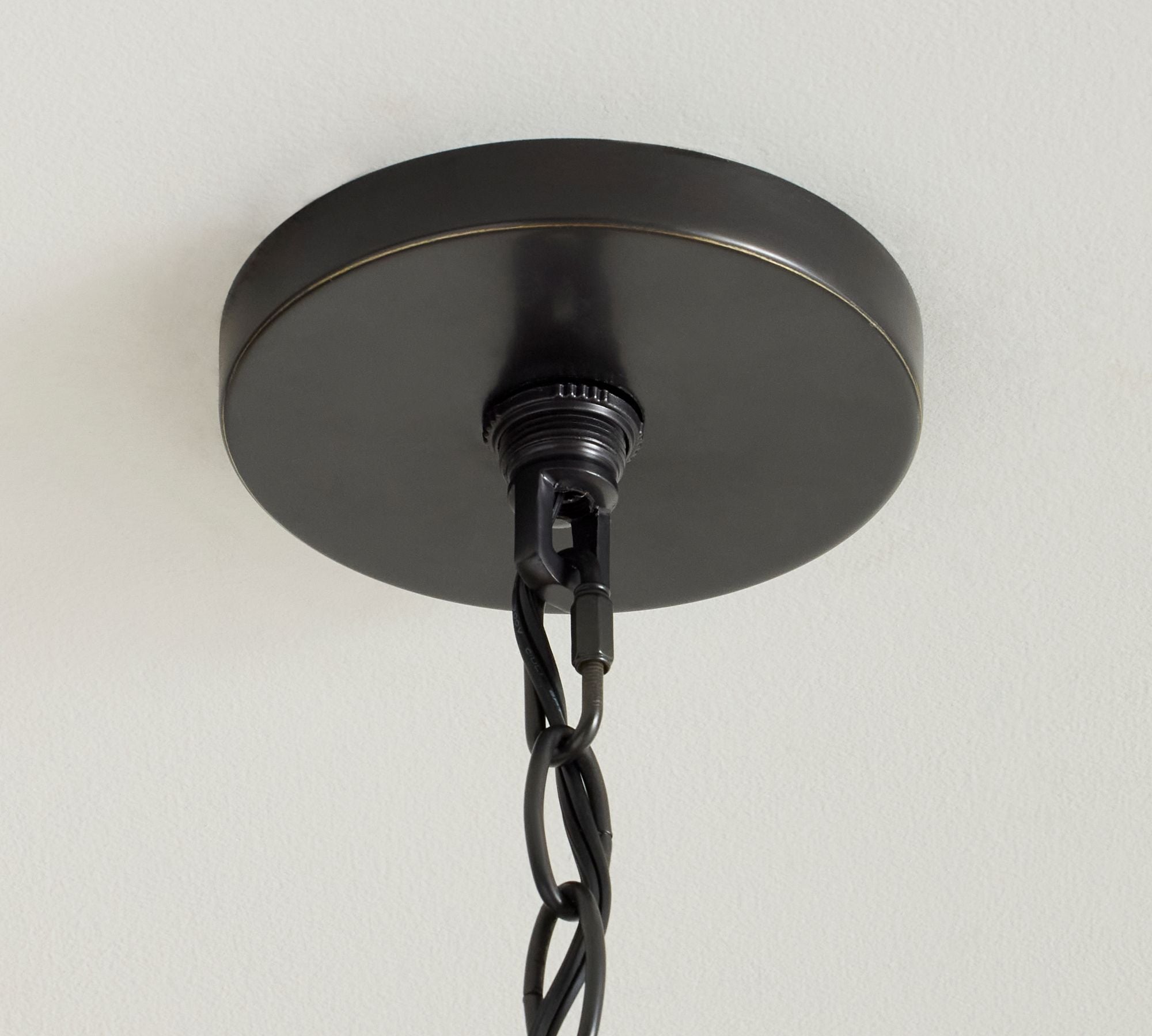 Lymara Vintage Industrial Robert Fabric Chandelier - Lamp Copper