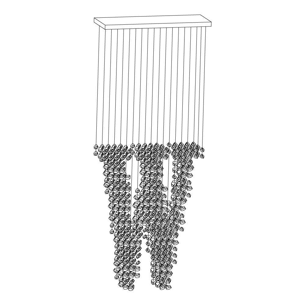 Ellie Modern Stone Chandeliers - Blowlighting
