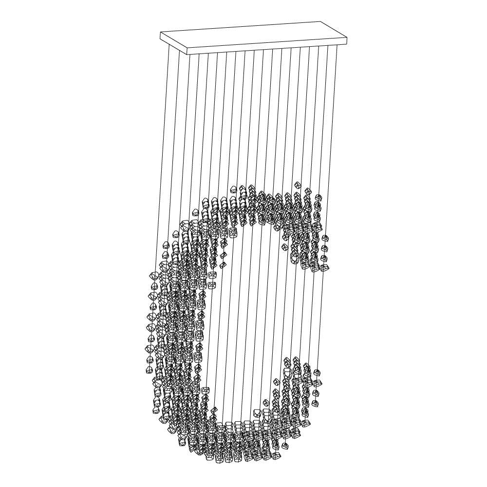 Black Stones Chandeliers - Blowlighting