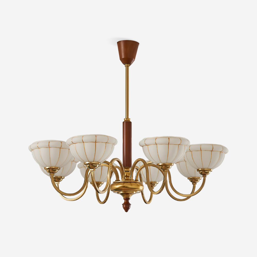 Charlie Chandelier Glass Flower Curved - Letslighting