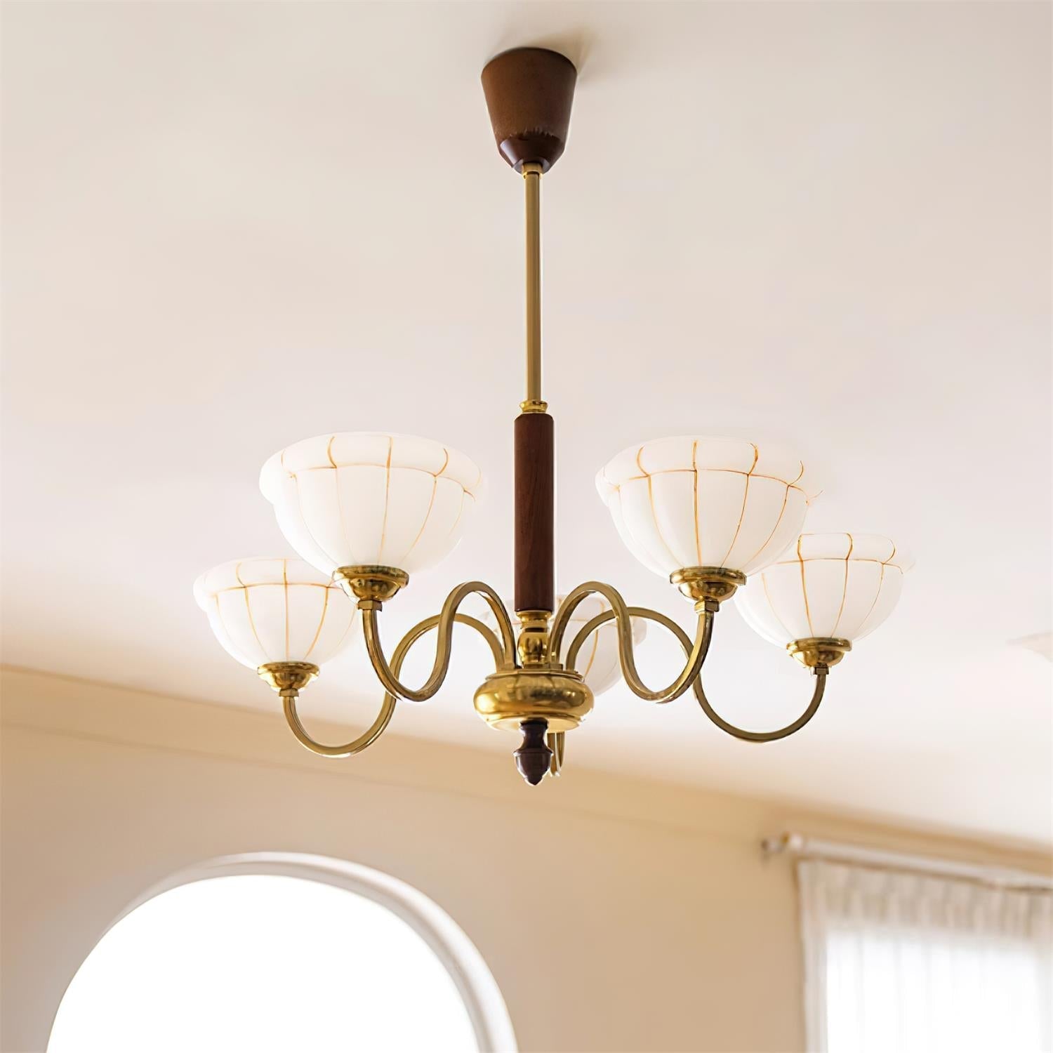 Charlie Chandelier Glass Flower Curved - Letslighting