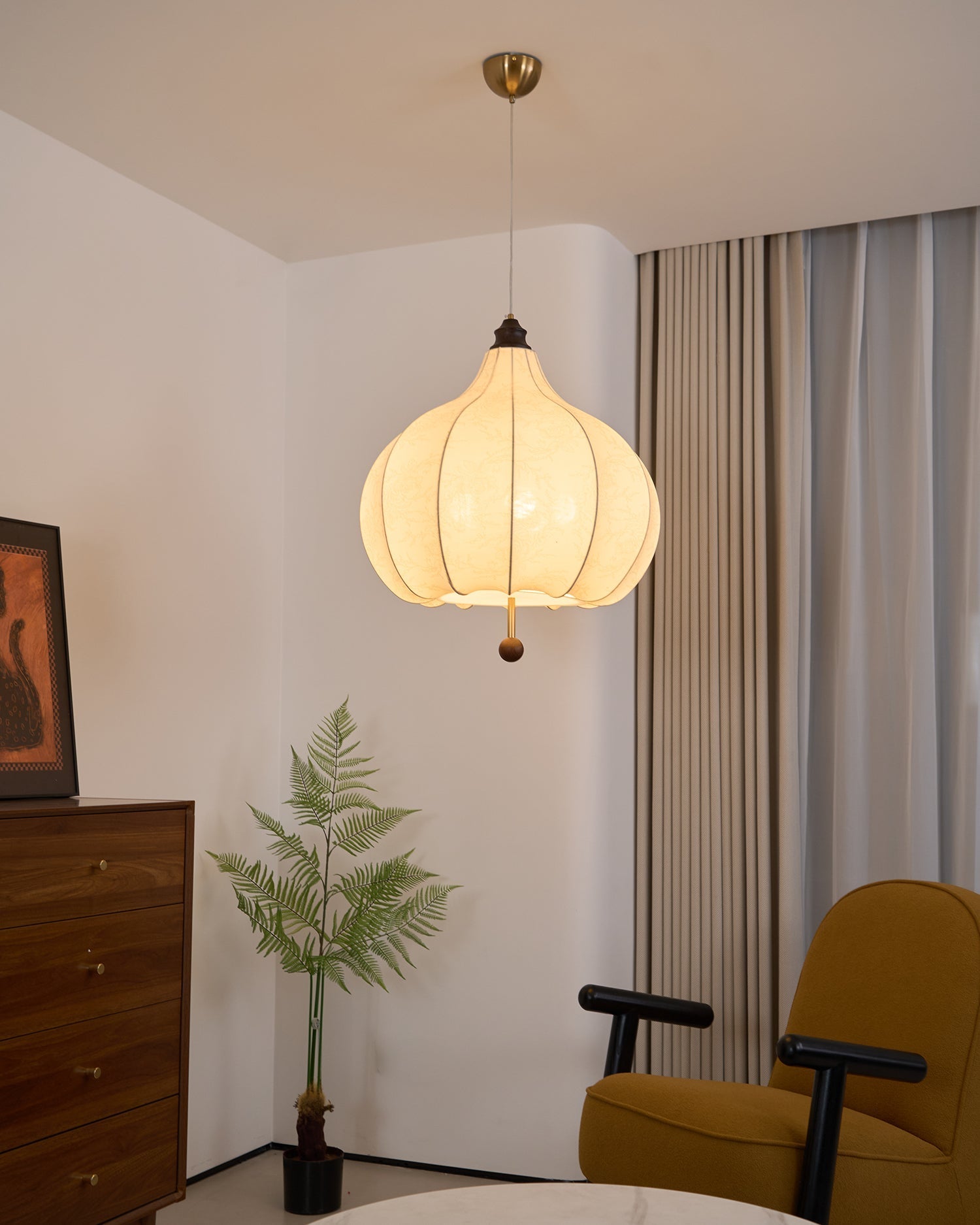Lanterna Fabric Pendant Light - Letslighting